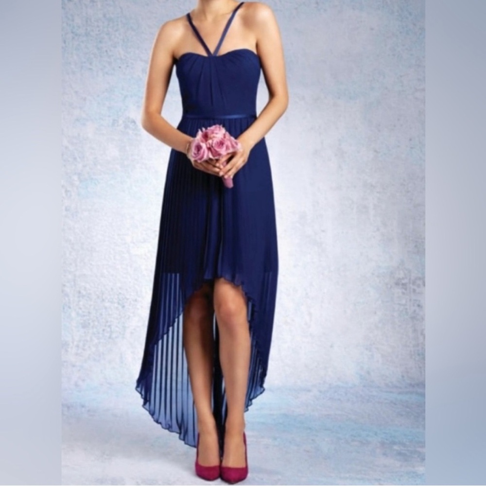 Elegant Navy Blue Evening Dress